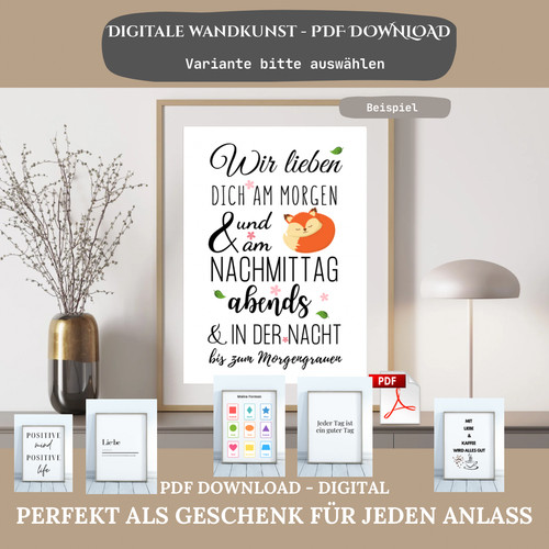 Digitale poster wandbilder - poster, |