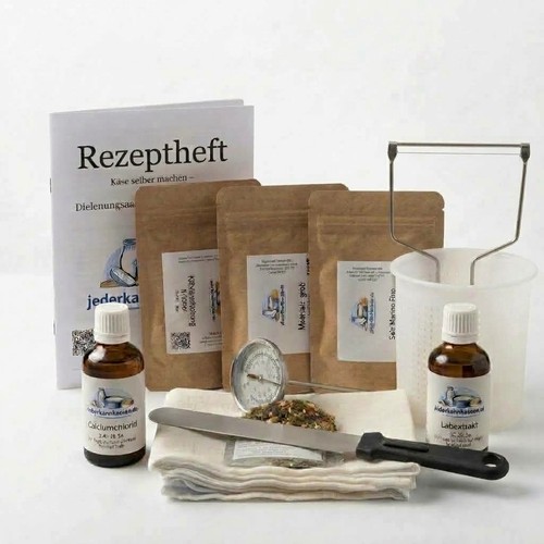 Premium käse herstellung set - herstellung,