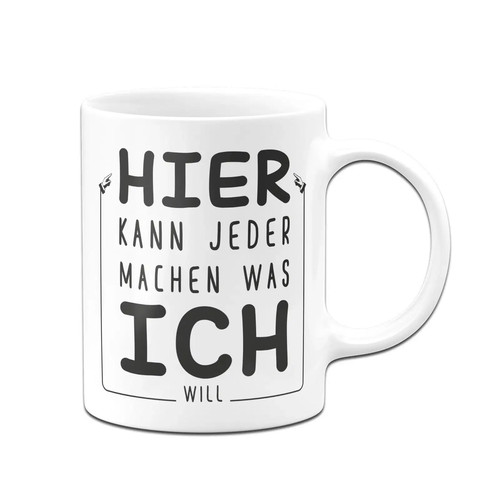 Tasse hier kann jeder machen - kann,